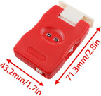 Xhziy Knitting Counter Mini Crochet Counter Knitted Manual Finger Counter Knitting Marking Tool (Red) 2pcs