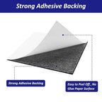 Foam Padding Sheets with Adhesive Backing - Self Stick Neoprene Insulation Foam,22PCS 1/16 Inch Thick X 4 Inch Long X 4 Inch Wide - Closed Cell Foam Sheet Square Pad