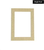 Poster Palooza 8.5x11 Mat Bevel Cut for 7x9 Photos - Acid Free Fresh Linen Canvas Precut Matboard - For Pictures, Photos, Framing - 4-ply Thickness