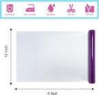 Metallic Purple Foil Heat Transfer Vinyl 12Inch*6FT Bundle Chrome HTV Pack in Vibrant Colors for Stunning T-Shirt Designs! Perfect for DIY Heat Transfer Vinyl (Purple, 12Inch*6Ft)