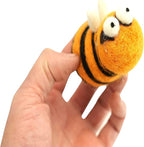Woolbuddy Needle Felting Kit for Beginners Adults, Bee and Ladybug Animal Craft Set, Includes Materials, Tools, and Instructions for DIY Hobbyists