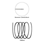 Aluminum Wire, 100 Feet 12 Gauge Bendable Anodized Metal Wire for Sculpting and Jewelry Making