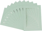 6x8 Mat for 8x10 Frame - Precut Mat Board Acid-Free Show Kit with Backing Board, and Clear Bags Honeydew Green 6x8 Photo Matte Made to Fit a 8x10 Picture Frame Matboard for Framing, Pack of 100 Mats