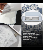 Translucent Blank Mylar Stencil Sheet for Cutting,8 Pack 12" x 24" 10mil/0.25mm Thick .Cutting Machines. Gift, Acetate Template Material,Craft Plastic Sheets