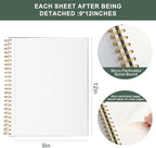 Ddaowanx 9" x 12" Sketch Book, 100 Sheets Spiral Bound Art Sketchbook with Pockets, (68lb/100gsm) Acid Free Artist Drawing Pad Paper Painting Sketching Pad,Gifts for Kids Adults Beginners