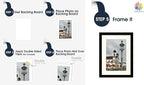 Mat Board Center, Pack of 10, 5x7 for 4x6 Ivory Turret Color Mats - Bevel Cut, Acid Free, 4-ply Thickness, White Core - for Pictures, Photos, Framing