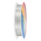 1 mm/18 Gauge Copper Wire for Jewelry Making, 5.2FT Copper Beading Craft Wire for Jewelry/Weaving/DIY Crafting/Planting, Color-Retaining [1.6M, Bright Silver]
