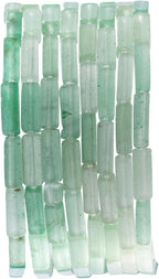 Natural Green Aventurine Rectangle Tube Beads 4x13mm 38cm/str Loose Semi Gemstone Stone Beads for Making Bracelets Necklace Earrings