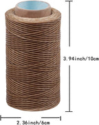 MIUSIE Colorful 284Yards Leather Sewing Waxed Thread-Practical Long Stitching Thread for Leather Craft DIY/Bookbinding/ Shoe Repairing/Leather Projects