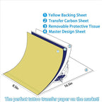 2025 NEW Extended Tattoo transfer paper,100 Sheets Premium Stencil Transfer Paper for Tattooing，4 Layers 8.5" X 16.5"
