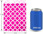 KEYYOOMY 200 Pcs Hot Pink Candy Buffet Bags - Small Polka Dot Paper Treat Bags for Wedding & Birthday Party (5 x 7 inch)