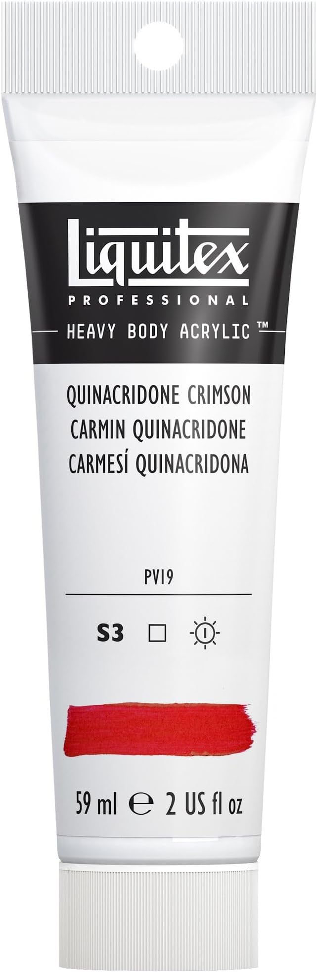 Liquitex Professional Heavy Body Acrylic Paint, 2-oz (59ml) Tube, Quinacridone Crimson
