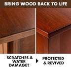 Trade Secret Crystal Clear Pro Finish, Furniture Repair Touch Up Coat, Clear Polyurethane Scratch and Water Protection, Wood Varnish and Polish, Paint and Stain Compatible, 0.5 oz (14.8 ml)