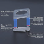 Tile Leveling System Clips Spacers Tile Leveler Clips DIY Tile Leveler Spacers 1000 Pcs 1/32" (1mm) for Professional Ceramic Tile and Stone Installation (1000 1/32")
