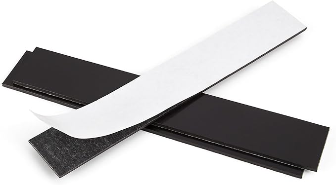 Rammos Magnetic Strips with Adhesive Backing 6 Pack(Each 6 inches x 1 inch) Extra Strong and Heavy Duty Adhesive Magnetic Strips for Tools, Knifes, and Crafts