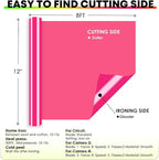 HTVRONT HTV Vinyl Rolls Heat Transfer Vinyl - 12" x 8ft Neon Green HTV Vinyl for Shirts, Iron on Vinyl for All Cutter Machine - Easy to Cut & Weed for Heat Transfer Design