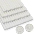 52pcs White Wax Sealing Sticks, Andotopee Glue Gun Adhesive Seal Sticks for Stamp Seals, Premium Sealing Wax for Envelope Seals Wedding Invitation Craft Adhesive, Great Gift Ideas (Mini Size)