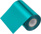 PATIKIL 4"x400Ft Hot Stamping Foil Paper, Heat Transfer Hot Stamping Paper Foil Roll for Leather DIY Logo Decor Craft Gift Package Scrapbook Card, Lake Blue