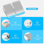 Bag Clips for Food, 6 Pack Metal Chip Clips with Colored Silicone, Heavy Duty Chip Clip with Air Tight Seal, Stainless Steel Clamp for Kitchen, Office, Tool Room