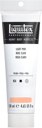 Liquitex Professional Heavy Body Acrylic Paint, 4.65-oz (138ml) Tube, Light Pink