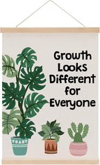 Inspirational Poster Hanger, Therapy Office Decor Growth Mindset Wall Decor Motivational Gifts Educational Posters Wall Art Wall Hanging Banner Classroom Toddler Room Bedroom Home Baby Room Decor