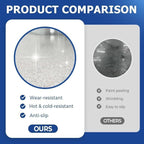 Louis Forest Epoxy Floor Paint, High-Gloss Marble Effect Coating, Epoxy Colored Sand Floor Paint, Wear-Resistant and Non-Slip for Indoor Outdoor (1KG-Purple)
