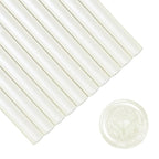 Glue Gun Sealing Wax Sticks for Wax Seal Stamp -Pearl White, Great for Wedding Invitations, Cards Envelopes, Snail Mails, Wine Packages, Christmas Gift Ideas, Pack of 10