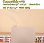 aoG Mahjong Card Holder for Mah Jongg Hands and Rules, Non Glare, PVC Plastic, Soft, Durable, 2025 (Standard 4 pcs)