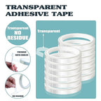12 Rolls 10mm x33m(108ft) Clear Heat Tape,Transparent High Temperature Heat Resistant Tape,Heat Transfer Tape for Heat Press and Sublimation,Heat Transfer Vinyl,No Residue