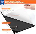 MAGZO Adhesive Foam Padding 1/8 Inch Thick x 12 Inch W x 59 Inch L, Black Thin Neoprene Sheets, Closed Cell Foam Sheet Roll