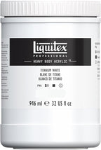 Liquitex Professional Heavy Body Acrylic Paint, 32-oz (946ml) Pot, Titanium White