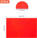 MECCANIXITY 2 Pcs Stained Glass Sheet Mosaic Tile 7.9 Inch x 5.9 Inch Red Stained Glass Sheets for Crafts DIY Art Project