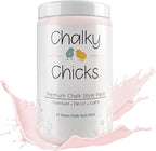 Chalky Chicks All-in-One Chalk Paint for Furniture or Cabinet - 32 Fl Oz - Matte Finish Paris Pink for Metal, Wood Furniture Paint - No Sanding All-in-One for Home Decor & Crafts, USA Made
