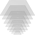 Hexagon Quilting Template Set - 8", 7", 6", 5", 4", 3", 2", 1" Sizes with 1/4" Seam Allowance - Durable Acrylic Templates for Quilting, Patchwork, Crafting, & Sewing Projects