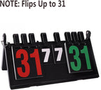 Portable Digital Scoreboard, Ping Pong Score Keeper Scoreboard for Tennis Soccer Football Sports, Sports Supplies Score Board for Games, Best Coaches Gifts Idea for Men, Boys
