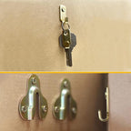 10pcs Heavy Duty J-Shaped Hangers 304 Stainless Steel Wall Mounted Mini J Hook for Mirror Picture Frames Hanging Wire/D Rings/Keyhole Hangers (Gold)