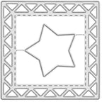 Cutting Dies Metal Stencils Scrapbooking Tools DIY Embossing Template for Paper Card Making Album Arts Crafts Supplies (Star Frame-6.9x6.9cm)