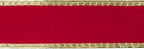 MEEDEE Red Velvet Ribbon 2.5 Inch With Gold Greek Key Edge - 10 Yards Wired Christmas Ribbon for Tree Decoration, Topper Bow, Garland