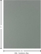 PA Paper Accents Stash Builder Cardstock 8.5" x 11" Storm Blue, 65lb colored cardstock paper for card making, scrapbooking, printing, quilling and crafts, 25 piece pack