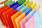 Lanyani 26 Sheets Colorful Vibrant Stained Glass Sheets Variety Assortment Pack, Opaque Mosaic Art Glass Panel Packs for Stain Glass Crafts DIY Projects,4x6 inches