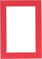 11x14 Mat Bevel Cut for 8.5x11 Photos - Acid Free Cardinal Red Precut Matboard With Backing Board and Crystal Clear, Self Seal Mat Bag - For Pictures, Framing - 4-ply Thickness