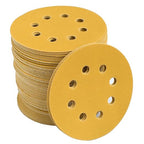 5-Inch 8-Hole Hook and Loop Sanding Discs 800-Grit Random Orbit Sandpaper, 100-Pack