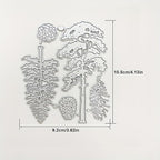 Mvchifay Cutting Dies Christmas Metal Stencils Scrapbooking Tool DIY Emboss Paper Card Making (Pine Trees-11x10cm)