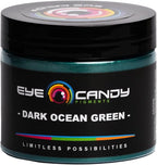 Eye Candy Pigments Premium Green Mica Powder - Dark Ocean Green (50gr) - for Epoxy, Resin, Soap, Paint, Woodworking, Acrylic Pouring, Bath Bombs, Fishing Lures - DIY Arts and Crafts Additive