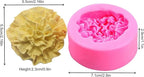 Carnation Flower Silicone Mold for Fondant Chocolate Candy Cake Decorating Candle Soap Baking Pastry Polymer Clay