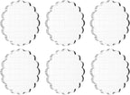 PATIKIL 3" Acrylic Stamp Block, 6Pcs Clear Stamping Block with Grid Lines Decorative Mounting Blocks Round for Scrapbooking DIY Crafts Card Making