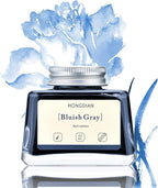 Hongdian Fountain Pen Bottled Ink Bluish Gray, 60ml Fountain Pen Bottled Ink, Non Carbon