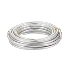 Fashewelry 22.96 Feet/Roll 6mm Thick Aluminum Wire Silver Bendable Metal Craft Wire for Beading Jewelry Craft Making