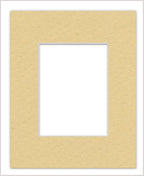 Pack of TEN 8.5x11 Mats Bevel Cut for 7x9 Photos - Acid Free Marzipan Beige Precut Matboards For Pictures, Photos, Framing - 4-ply Thickness