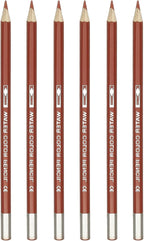 PATIKIL Watercolor Pencil, 6Pcs Water Soluble Pencils for Blending, Coloring, Sketch Drawing, Painting, Bright Brown